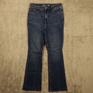 Old Navy jeans extra high rise flare women's 4 blue‎ denim